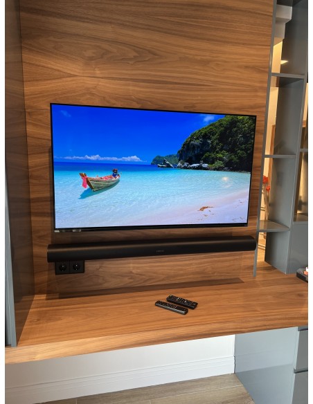 Cine en casa Denon con B&W y TV Sony 4K y Epson 4k