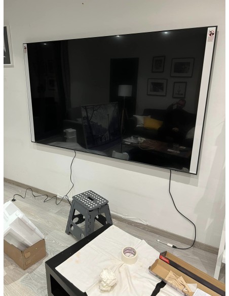 Instalación Samsung 75" 4K soporte fijo pared