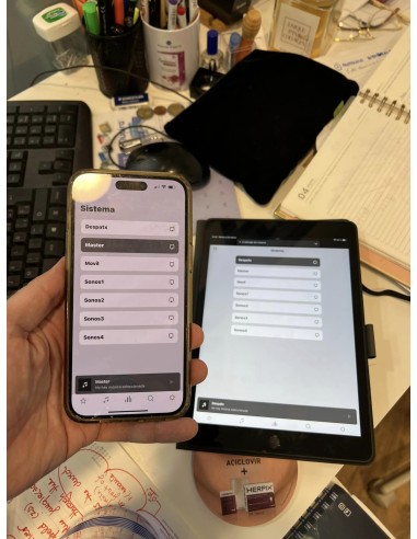 Sistema hilo musical con Sonos en farmacia