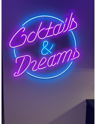 Rótulo neón-led Cocktail & Dreams