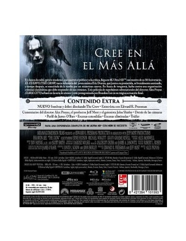 El Cuervo "The Crow" 4K UHD (+ Blu ray)