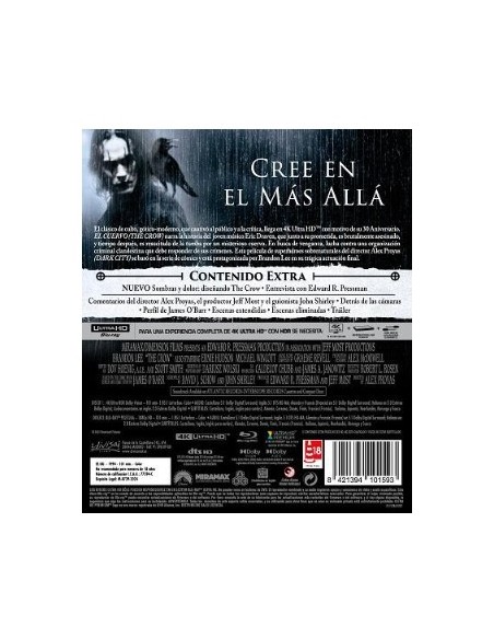 El Cuervo "The Crow" 4K UHD (+ Blu ray)
