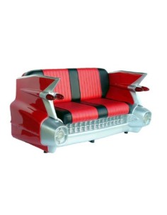 Sofa retro coche Chevy USA (rojo)