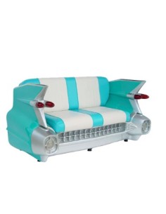 Sofa retro coche Chevy USA (turquesa)