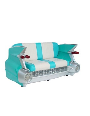 Sofa retro coche Chevy USA (turquesa)