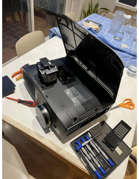 Cambio de lámpara de proyector