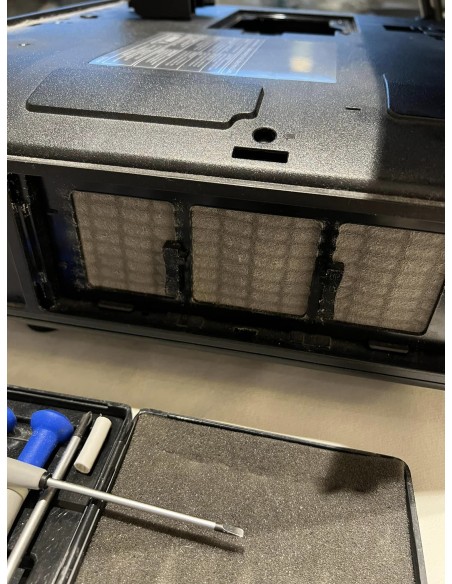 Cambio de lámpara de proyector