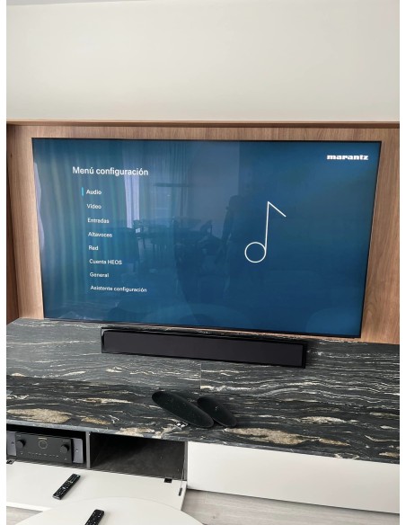 Instalación cine en casa con TV Sony 4K, AV Marantz y Sonus Faber