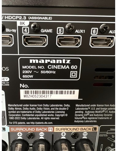 Instalación cine en casa con TV Sony 4K, AV Marantz y Sonus Faber