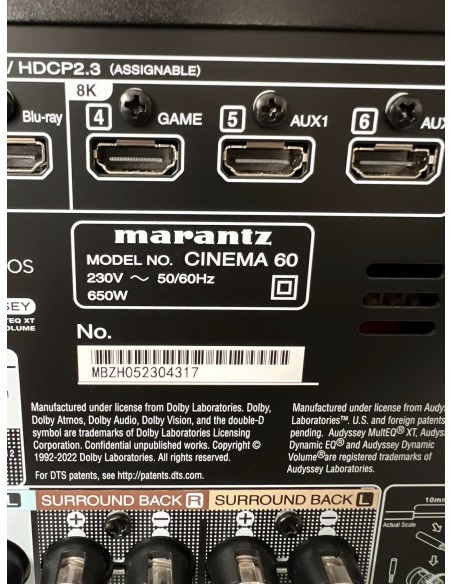 Instalación cine en casa con TV Sony 4K, AV Marantz y Sonus Faber