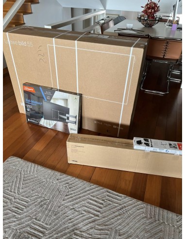 Cine en casa TV Loewe 4k + barra de sonido