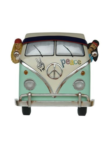 Frontal furgoneta Volkswagen hippie