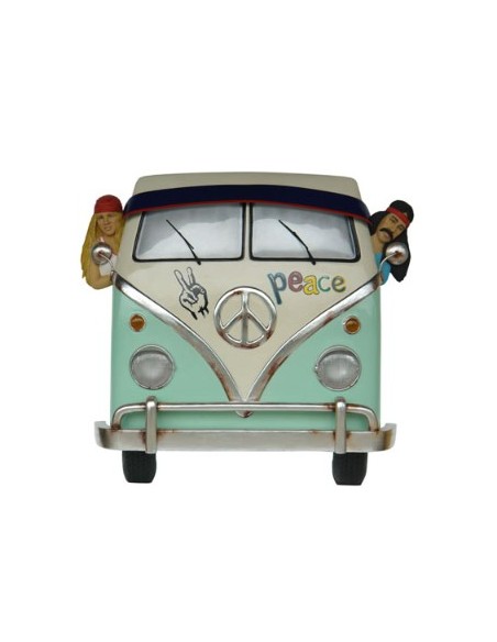 Frontal furgoneta Volkswagen hippie