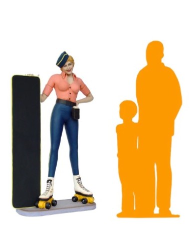 Patinadora camarera USA vintage