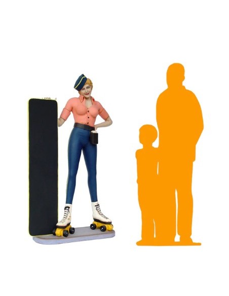 Patinadora camarera USA vintage