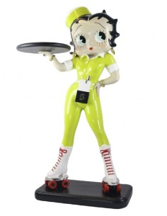 Betty Boop camarera con patines