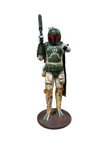 figura a tamaño real caza boba fett star wars life size figure