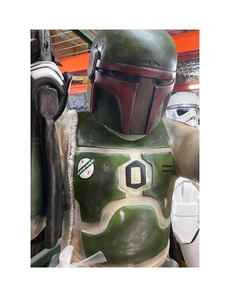 figura a tamaño real caza boba fett star wars life size figure