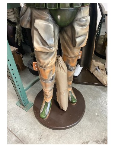 figura a tamaño real caza boba fett star wars life size figure