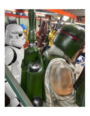 figura a tamaño real caza boba fett star wars life size figure