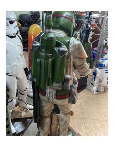 figura a tamaño real caza boba fett star wars life size figure