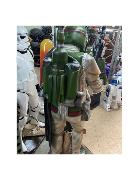 figura a tamaño real caza boba fett star wars life size figure