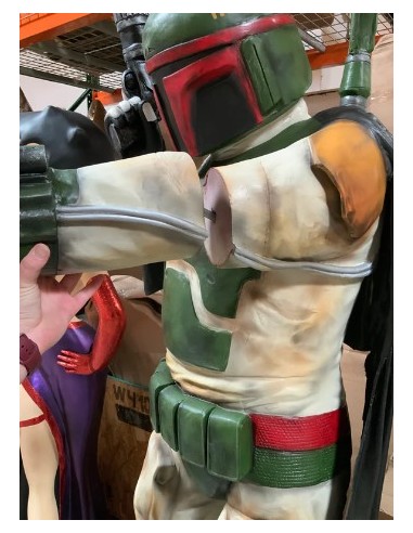 figura a tamaño real caza boba fett star wars life size figure