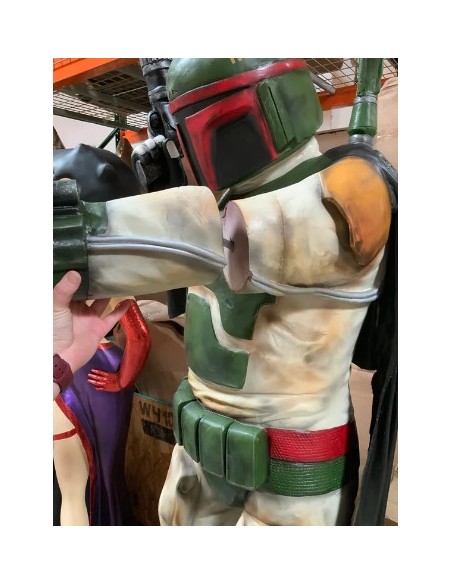 figura a tamaño real caza boba fett star wars life size figure