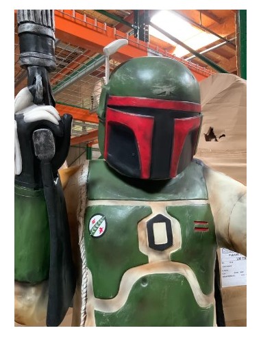 figura a tamaño real caza boba fett star wars life size figure