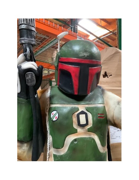 figura a tamaño real caza boba fett star wars life size figure
