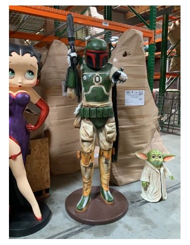 figura a tamaño real caza boba fett star wars life size figure