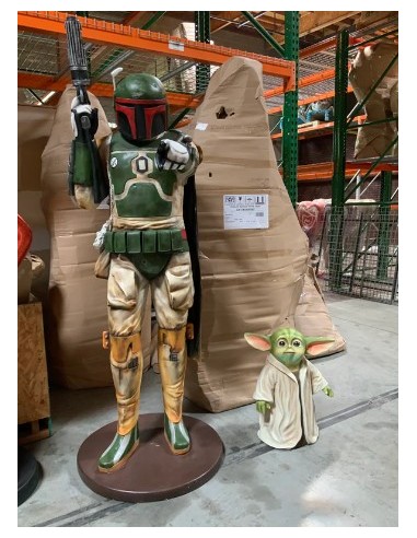 figura a tamaño real caza boba fett star wars life size figure