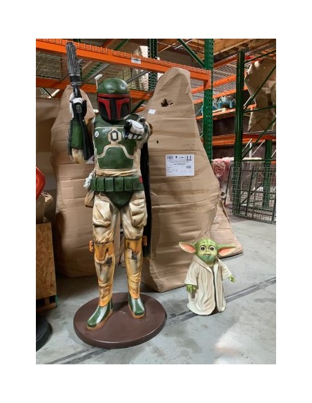 figura a tamaño real caza boba fett star wars life size figure