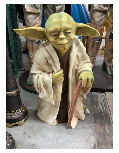 figura a tamaño real maestro yoda star wars life size figure