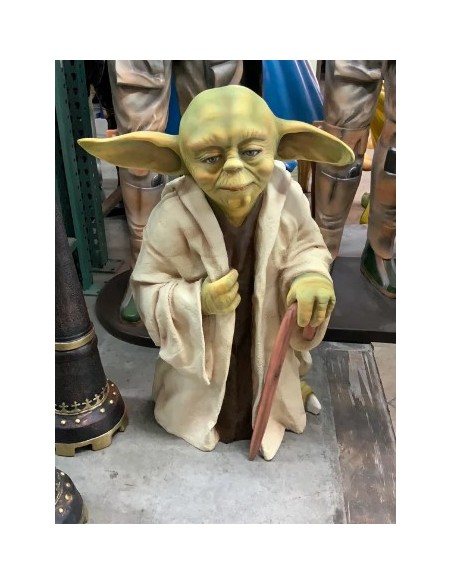 figura a tamaño real maestro yoda star wars life size figure