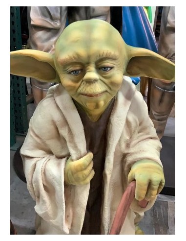 figura a tamaño real maestro yoda star wars life size figure