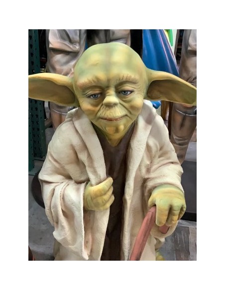 figura a tamaño real maestro yoda star wars life size figure