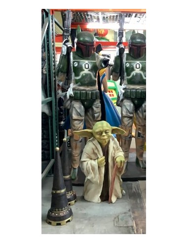 figura a tamaño real maestro yoda star wars life size figure