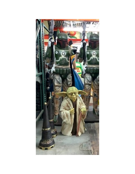 figura a tamaño real maestro yoda star wars life size figure