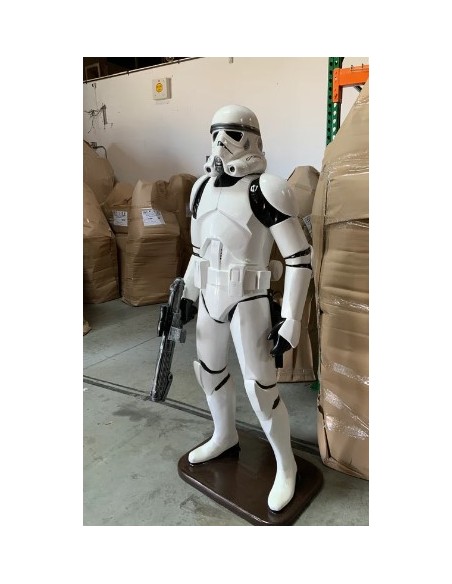 figura a tamaño real soldado stormtrooper star wars life size figure