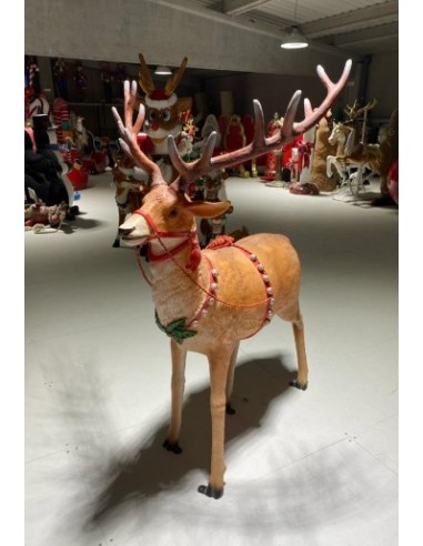 Reno trineo Papa Nöel luminoso