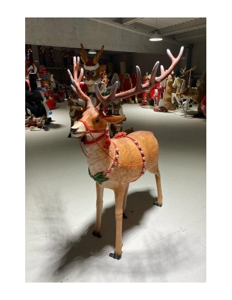 Reno trineo Papa Nöel luminoso