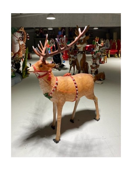 Reno trineo Papa Nöel luminoso