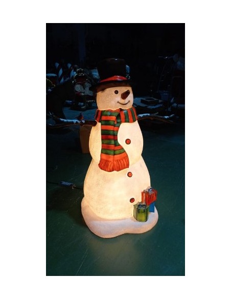 Muñeco de nieve luminoso