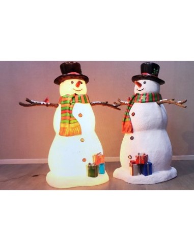 Muñeco de nieve luminoso