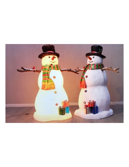 Muñeco de nieve luminoso