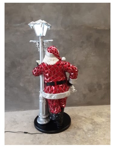 Papa Nöel con farola luminosa