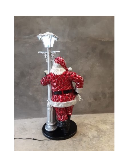 Papa Nöel con farola luminosa