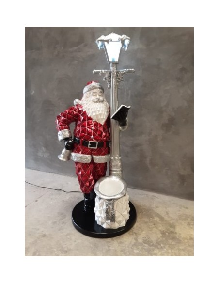 Papa Nöel con farola luminosa