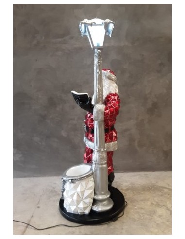 Papa Nöel con farola luminosa